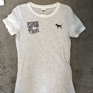 light gray tshirt from Pink